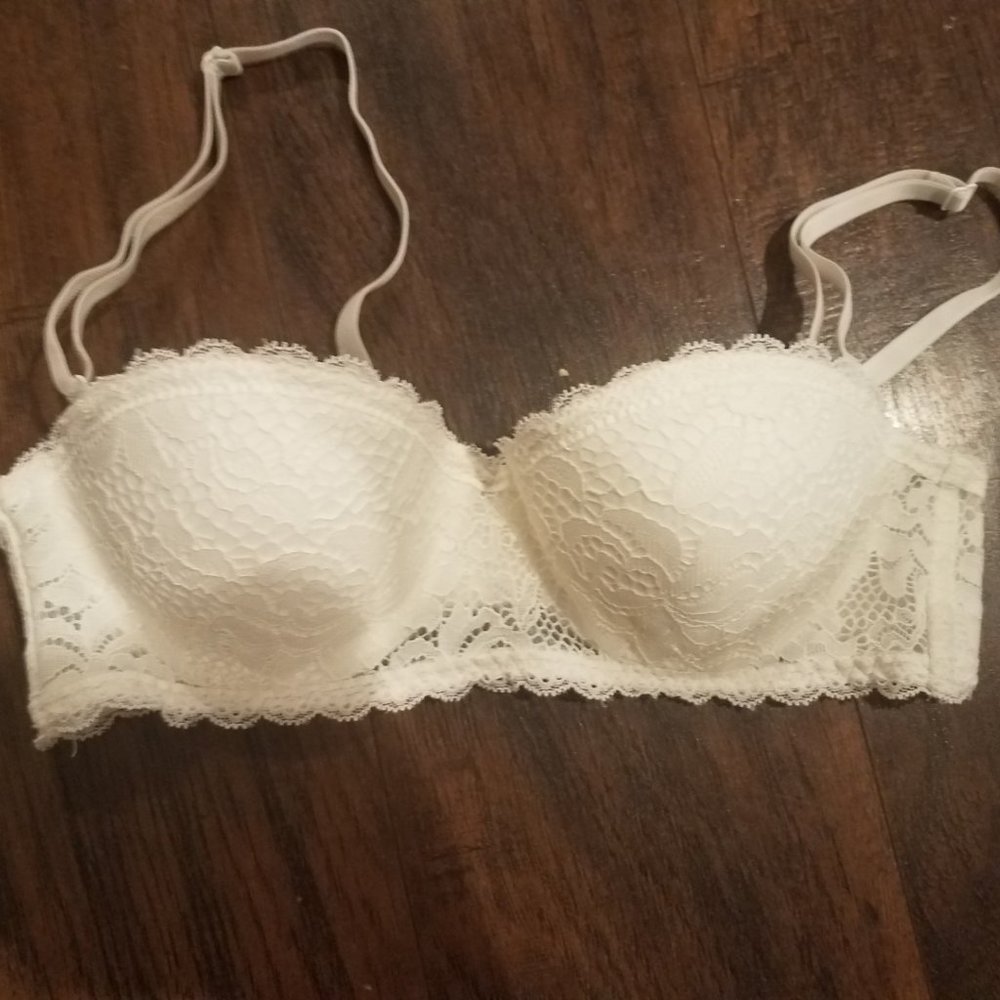 White Lace Strapless Convertible Bra Target